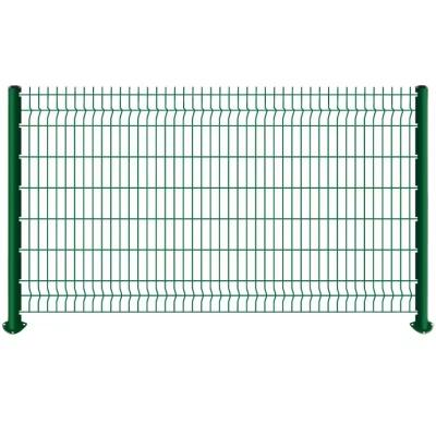 ECO FRIENDLY galvanized steel metal pvc coated fence panel 3d bending curved garden fence welded wire mesh