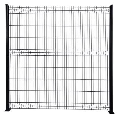Easyclips powder coated black decorative steel fence high quality wholesale customized 3D Welded Mesh Fence