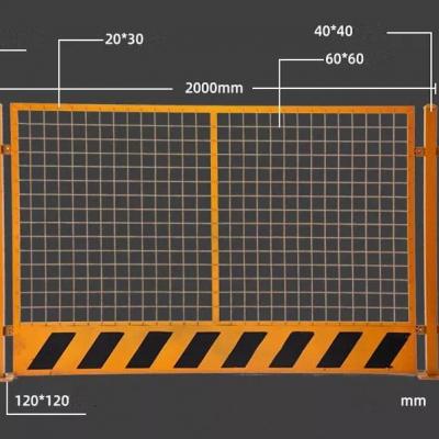 Railing Enclose Construction Site Warning Barricade Roadwork Safety Temporary Foundation Pit Mesh Fence On Sale